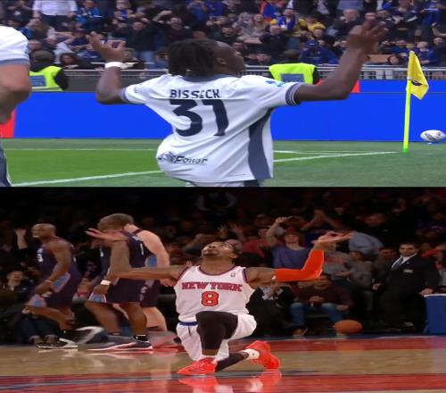 原来比塞克的庆祝动作灵感源自NBA球星JR史密斯