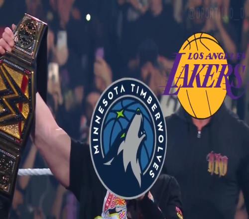 太有活了美媒把WWE片段剪成湖人强势扳平系列赛比分