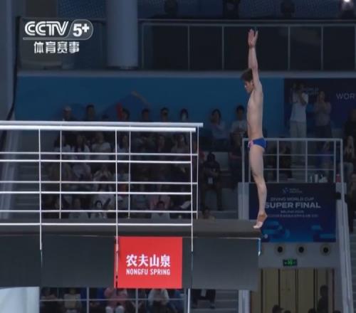 跳水世界杯總決賽男子10米臺：朱子峰獲得金牌，程子龍亞軍