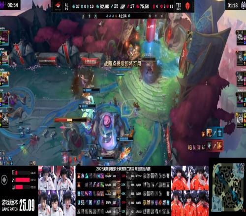 369蘭博+Kanavi蔚兩人合計(jì)陣亡15次，AL首局2517拿下TES