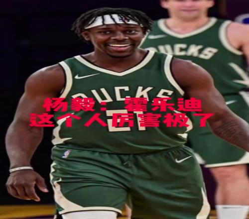 兩冠得主！楊毅：霍勒迪嚴(yán)重被低估，他能攻善守，很像比盧普斯