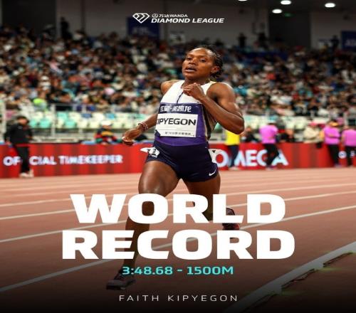 3分48秒68！女子1500米之王基普耶根第三次打破世界紀(jì)錄
