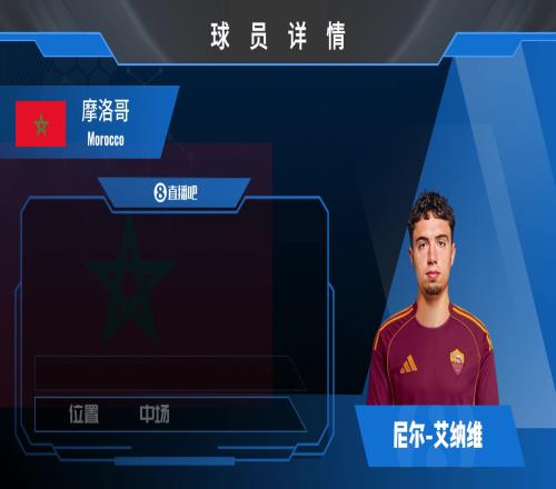 罗马新援艾纳维:包抄意识极强!产自于摩洛哥的抢球机器!