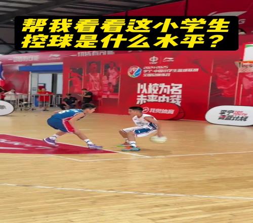 请问这个小学生控球什么水平