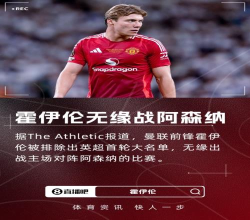 遭棄用！TA：霍伊倫落選曼聯(lián)今晚名單，他被告知很難獲得出場時間