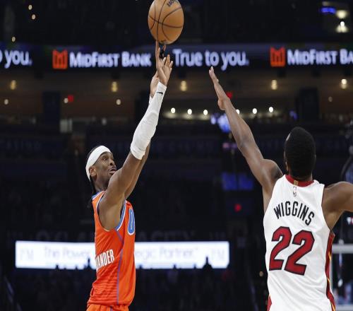 百步穿楊，雷霆亞歷山大打熱火隊后段發(fā)力，10投10中一波帶走