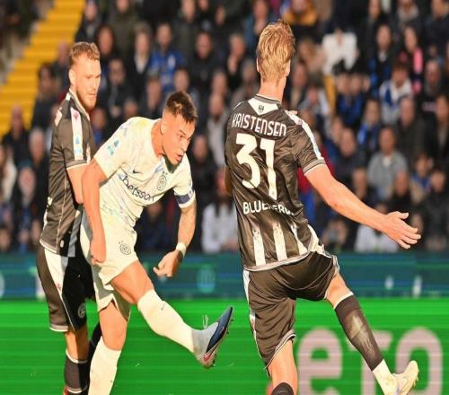 意甲第21輪國際米蘭隊(duì)客場1比0戰(zhàn)勝烏迪內(nèi)斯隊(duì)