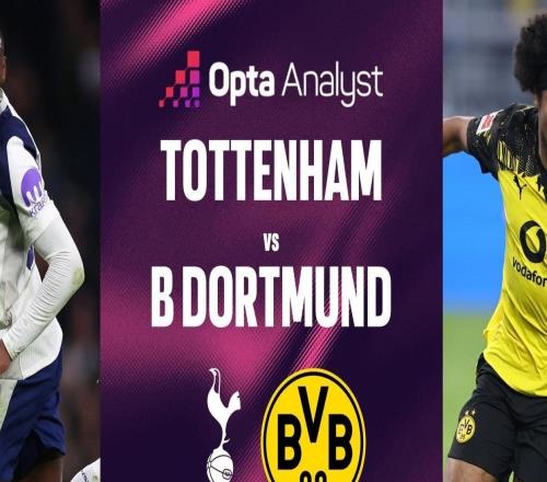 多特歐冠對(duì)熱刺4戰(zhàn)4負(fù)，只有對(duì)皇馬時(shí)輸球場次更多