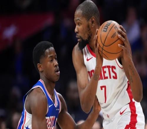 火箭費城到最后，又是杜蘭特承擔(dān)所有