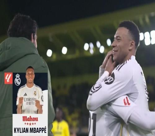 梅開(kāi)二度，姆巴佩當(dāng)選比利亞雷亞爾vs皇馬全場(chǎng)最佳