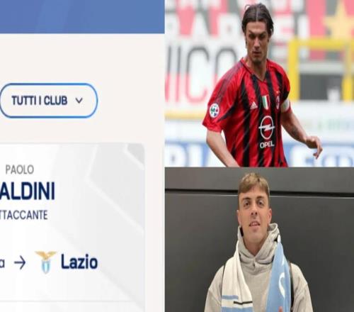 意甲官網(wǎng)將小馬爾蒂尼的名字寫成了保羅馬爾蒂尼，現(xiàn)已更正