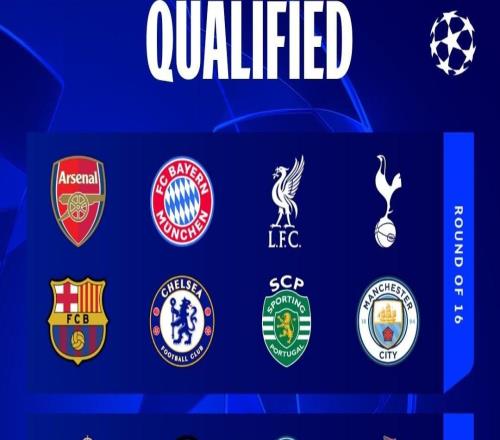 歐冠淘汰賽四大分區(qū)：皇馬曼城同區(qū)，巴薩切爾西與大巴黎同區(qū)