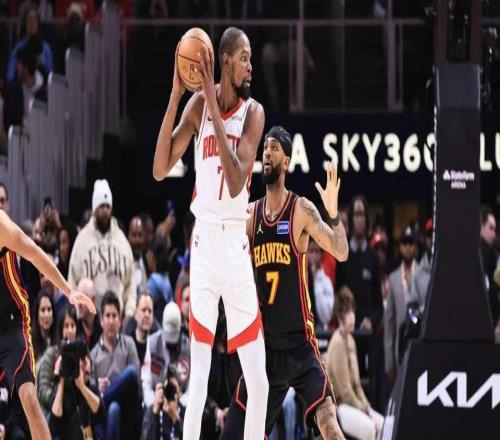 火箭擒4連勝老鷹！杜蘭特31分被肘出血小史密斯3斷5帽申京14中3