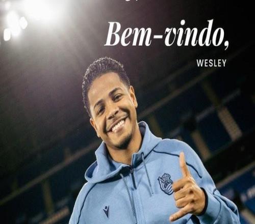 官方：皇家社會租借利雅得勝利邊鋒韋斯利，含買斷選擇權(quán)