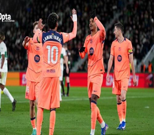 巴薩本賽季6人進(jìn)球上雙，五大聯(lián)賽沒(méi)有其他球隊(duì)超過(guò)3人上雙