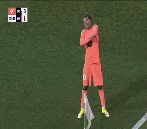 亚马尔本赛季西甲18场打进9球，已追平上赛季个人生涯纪录