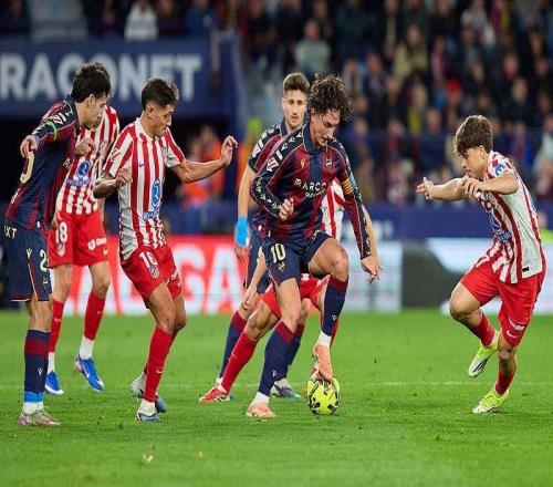 马竞00莱万特无缘联赛3连胜