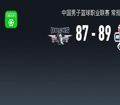 青島8987險(xiǎn)勝北京，段昂君三分9中8，趙睿10+5+11關(guān)鍵兩罰不中