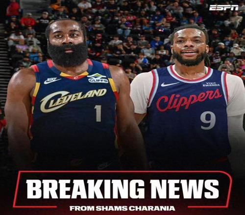 NBA一夜3消息，8人大交易達(dá)成，小卡入選全明星，哈登加盟騎士隊(duì)