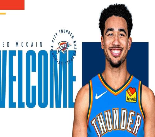 官方：雷霆通過交易得到“魔仙哥”麥凱恩，并裁掉普拉姆利