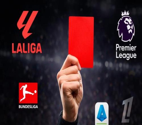 馬卡：西甲65張紅牌領(lǐng)跑歐洲五大聯(lián)賽，本賽季或破百張