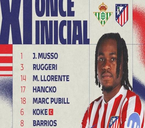 國(guó)王杯客戰(zhàn)貝蒂斯首發(fā)，盧克曼迎來(lái)馬競(jìng)生涯首秀