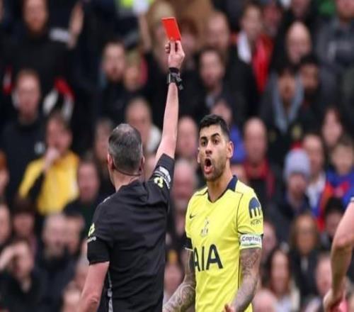 對陣曼聯(lián)被直紅罰下，羅梅羅將被禁賽三場無緣北倫敦德比