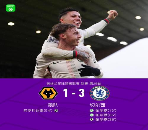 劍南春丨切爾西客場31狼隊，帕爾默戴帽，佩德羅兩次造點