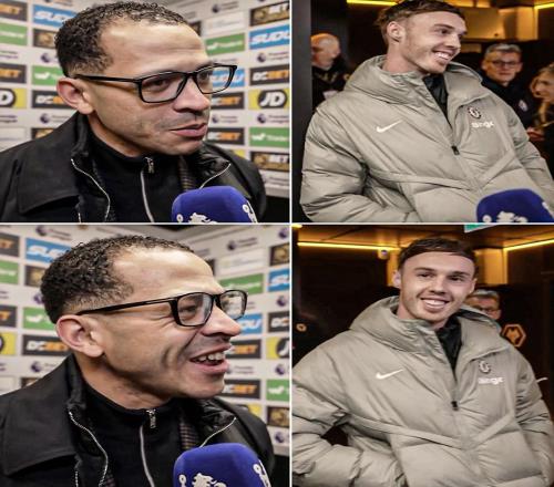 羅塞尼爾賽后接受采訪的時候，帕爾默插著兜站在一旁笑著看他