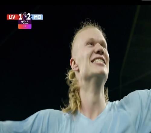 點球破門，哈蘭德英超生涯做客安菲爾德首次取得進球