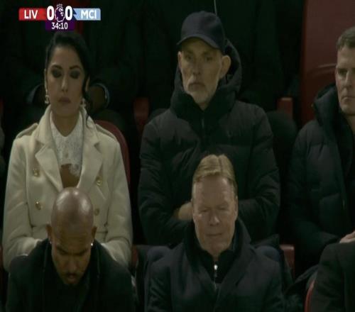 考察球員，圖赫爾和科曼現(xiàn)場觀看利物浦vs曼城