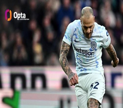 前24輪助攻13次，迪馬爾科是意甲0405賽季以來后衛(wèi)第一人