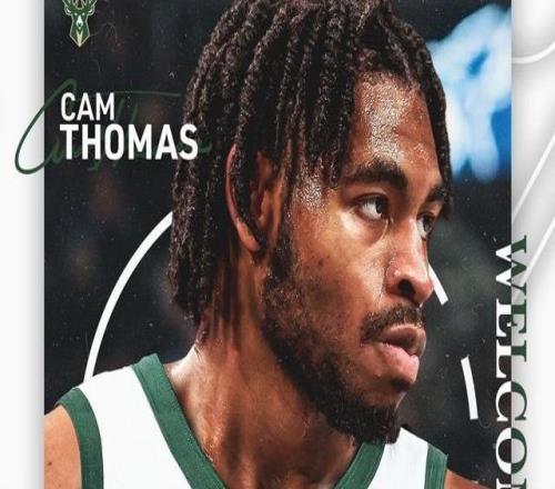 后場強援，官方：卡梅隆托馬斯加盟雄鹿