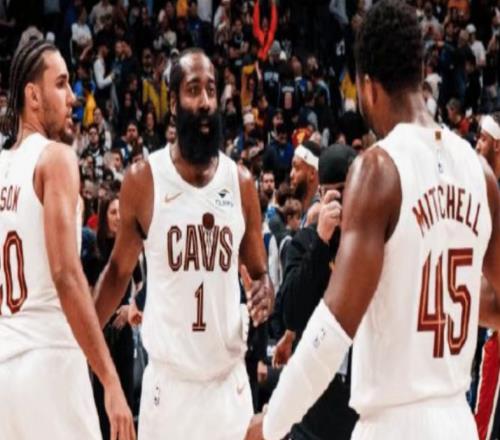 騎士4連勝，掀翻西部第三，哈登末節(jié)三分太關(guān)鍵，米切爾罰籃絕殺