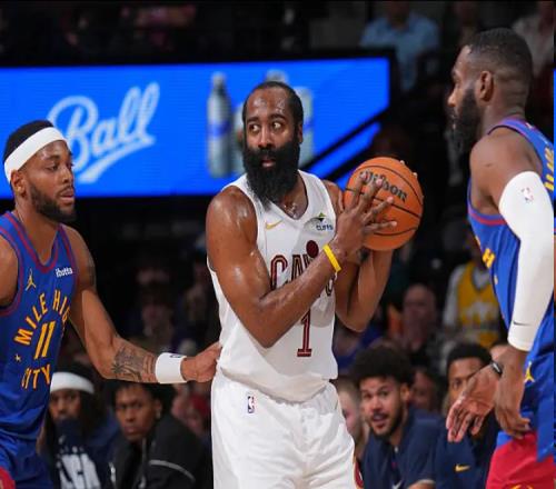 超硬！騎士逆轉掘金哈登后撤步三分扳平比分+米切爾兩罰準絕殺