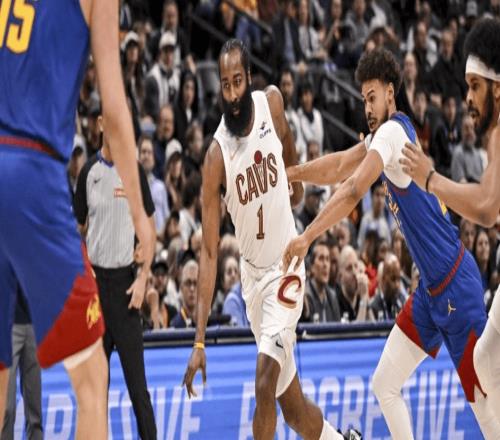 哈登22+10+7關(guān)鍵三分騎士雙殺掘金米切爾32+10約基奇連3場三雙