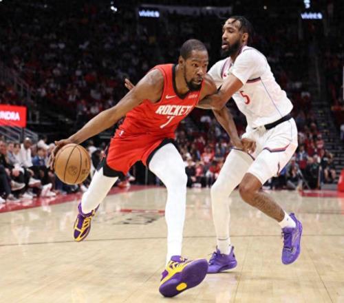 爆砍48+13，火箭雙子星打崩快船！小卡沮喪離場，沒有哈登真不行