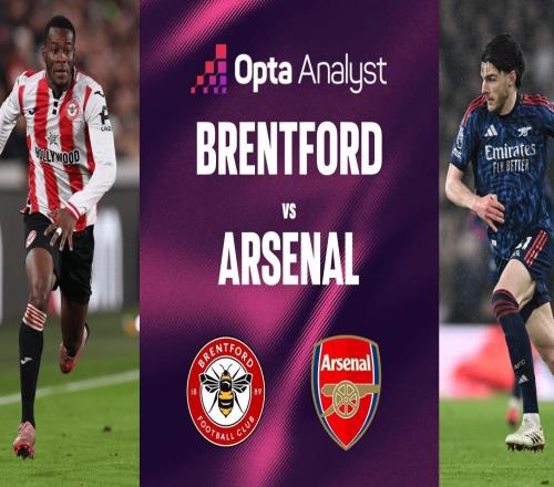 7勝2平，阿森納各項(xiàng)賽事對布倫特福德9場不敗