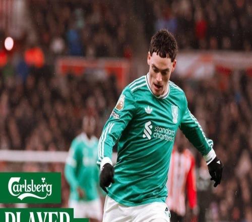 力壓范戴克，維爾茨當(dāng)選與桑德蘭一役利物浦隊(duì)內(nèi)最佳球員