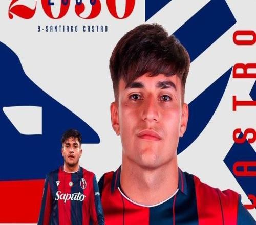 官方：博洛尼亞與前鋒圣地亞哥卡斯特羅續(xù)約至2030年