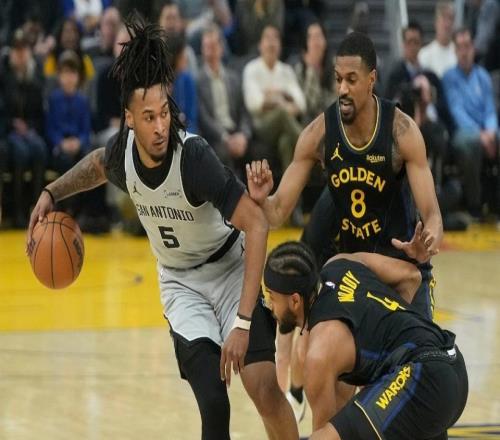 馬刺16分逆轉(zhuǎn)勇士豪取6連勝：文班26+9?？怂?7+8追夢(mèng)17+12+8