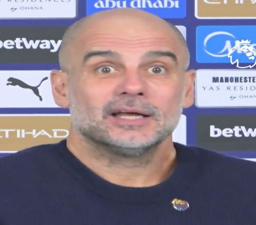 忘不了他，瓜帥賽后口誤說出“凱文”，意識(shí)到不對(duì)后搖頭嘆氣