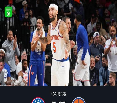 尼克斯13889大勝76人49分，阿爾瓦拉多26分，馬克西空砍32分