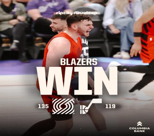 霍勒迪31分9板7助開拓者戰勝爵士，克林根23分18板楊瀚森2分