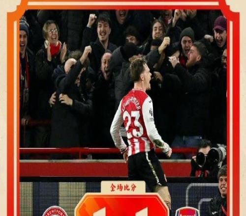 【英超】馬杜埃凱破門，阿森納1比1客平仍4分領(lǐng)跑