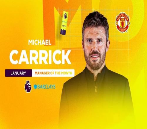 帶領(lǐng)曼聯(lián)連斬曼城、阿森納，卡里克當(dāng)選英超1月最佳教練