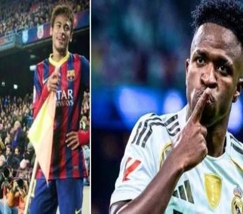 229場西甲比賽打入69球，維尼修斯西甲進球數(shù)超越內(nèi)馬爾68球