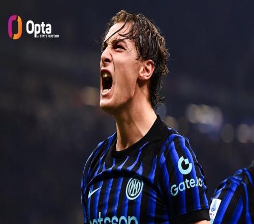 20歲231天，皮奧是國(guó)米近60年意甲對(duì)陣尤文進(jìn)球第二年輕的球員