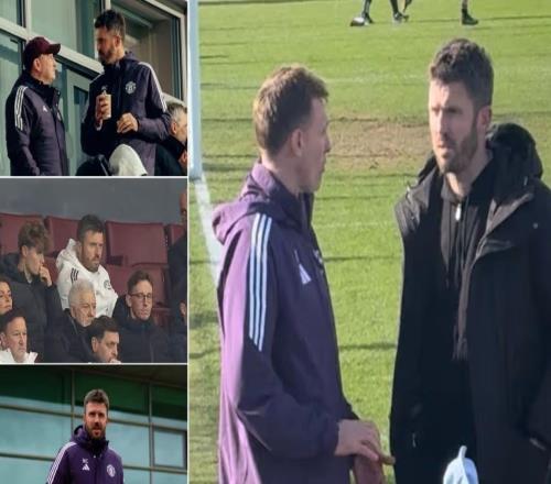 卡里克現身曼城青訓學院，觀看兒子參加的U16曼市德比