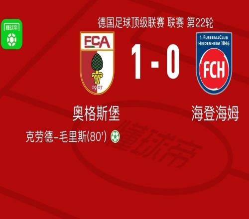 奧格斯堡10海登海姆，克勞德毛里斯點(diǎn)射制勝